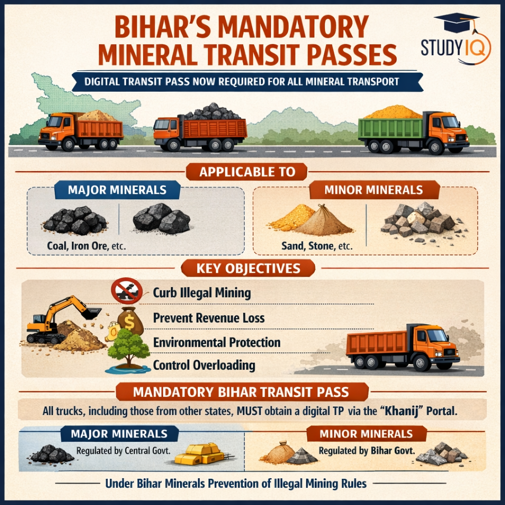 Bihar’s Mandatory Mineral Transit Passes