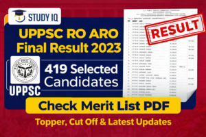 UPPSC RO ARO Final Result 2023