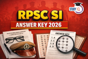 RPSC SI Answer Key 2026