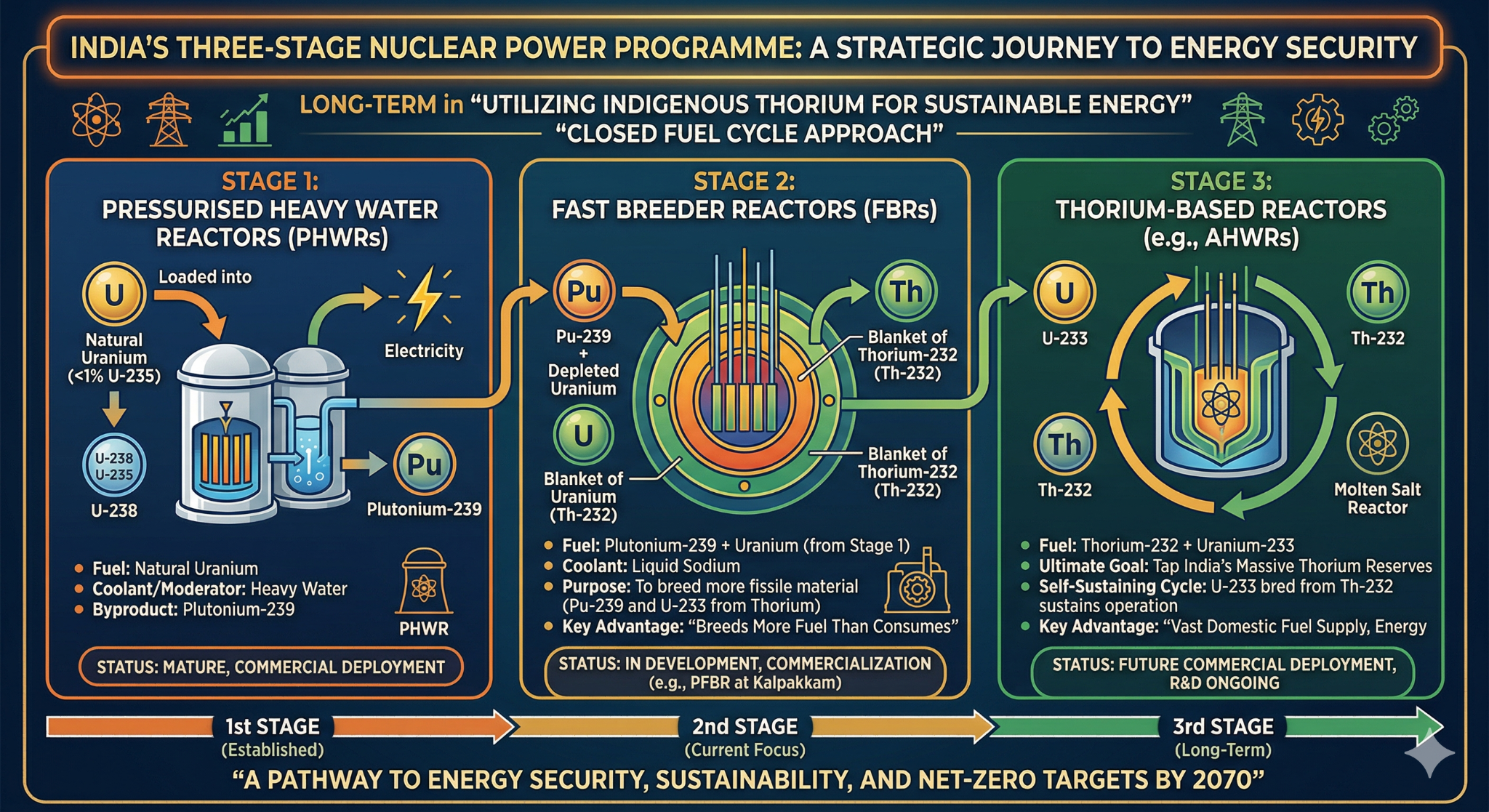 India’s three-stage nuclear programme