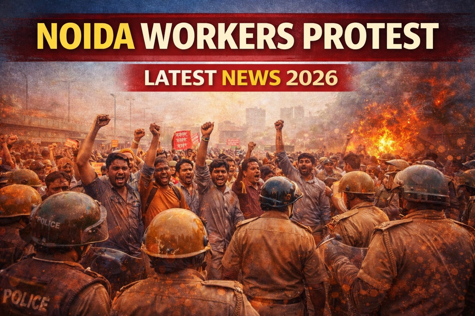 Noida Workers Protest 2026