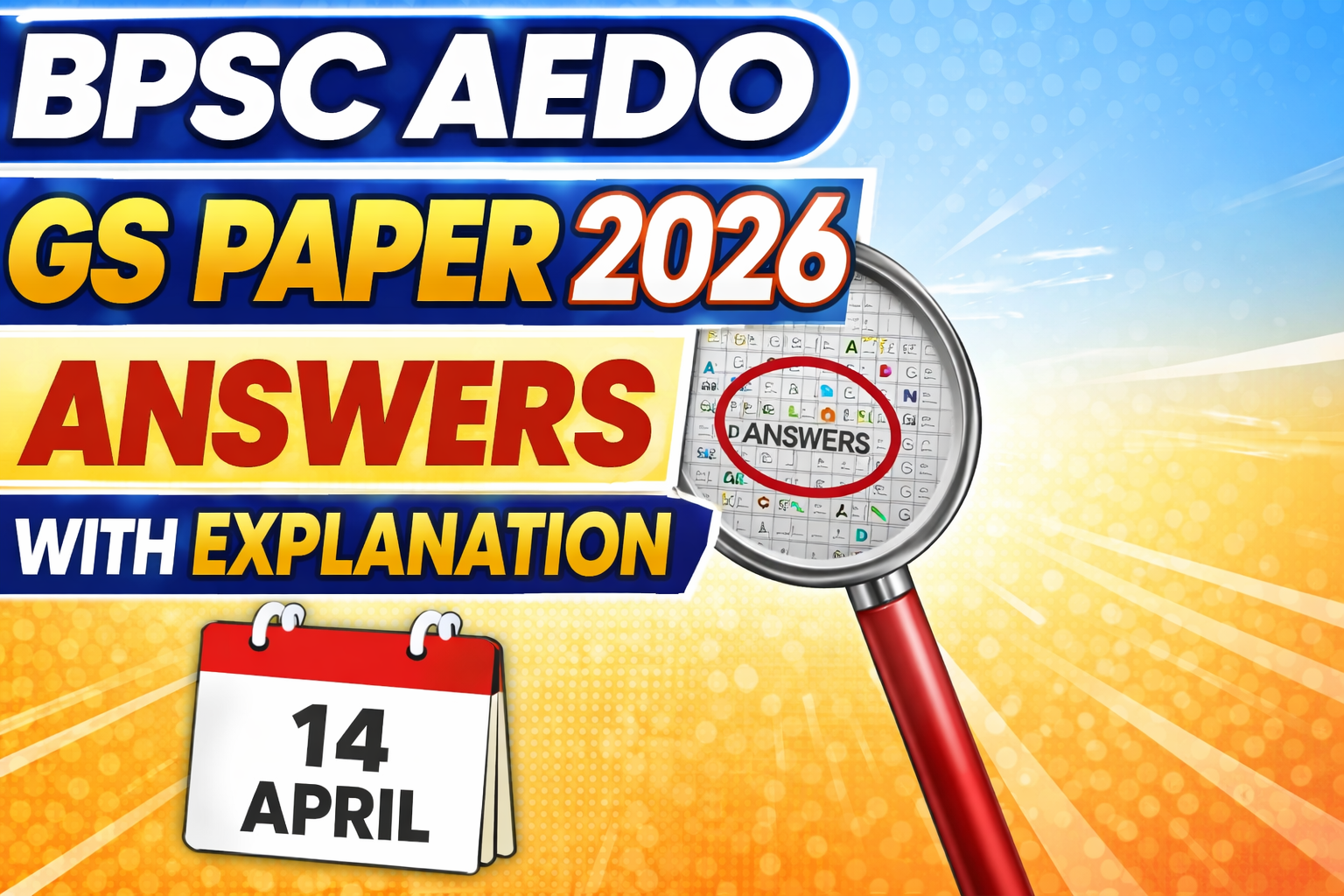 AEDO GS Paper 2026 Answers with Explanation