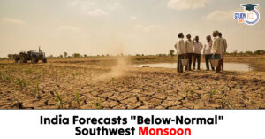 India Forecasts Below-Normal Southwest Monsoon