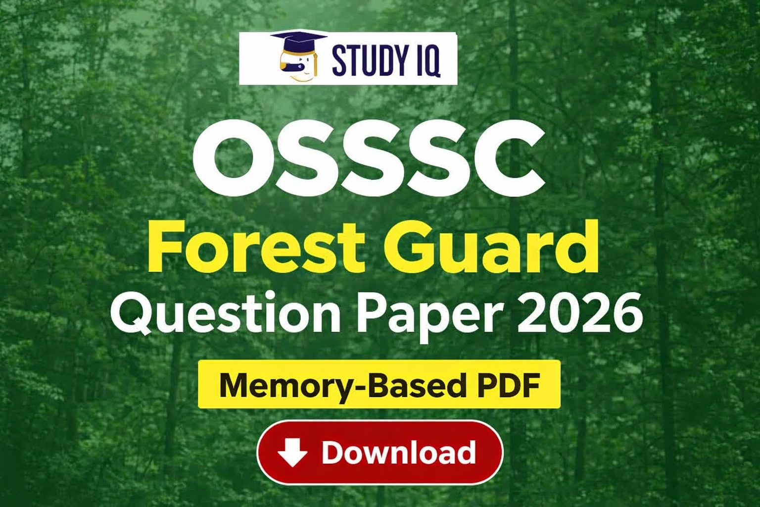 OSSSC Forest Guard Question Paper 2026