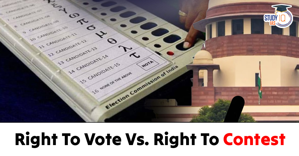 Right to Vote vs. Right to Contest