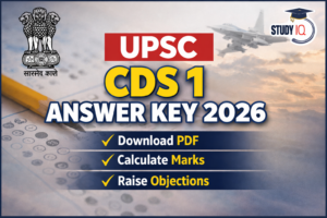 UPSC CDS 1 Answer Key 2026