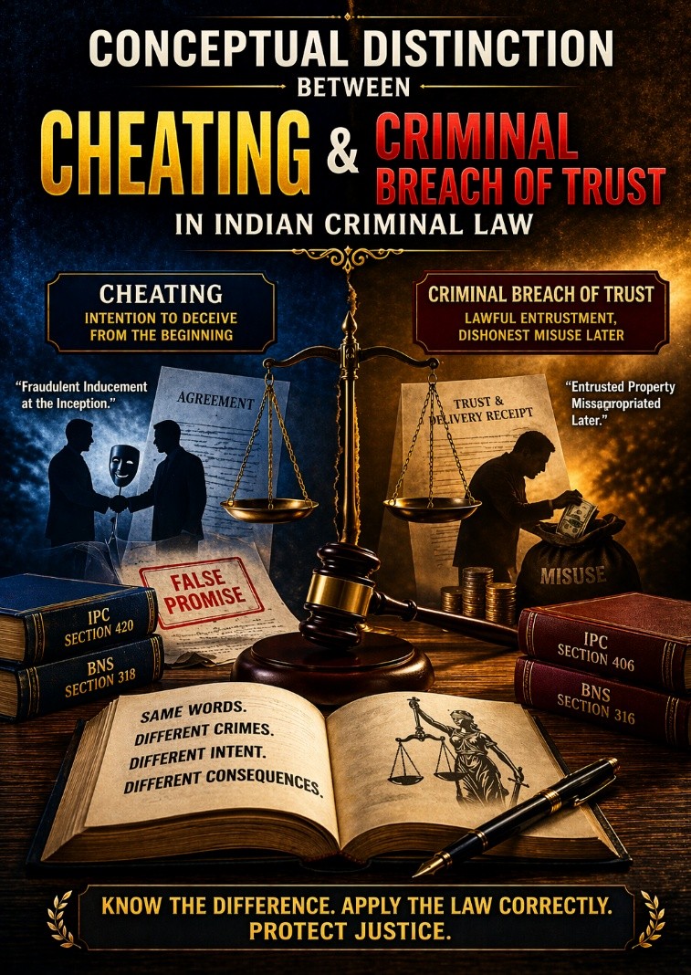 Distinction Between Cheating and Criminal Breach of Trust in Indian Criminal Law_2.1