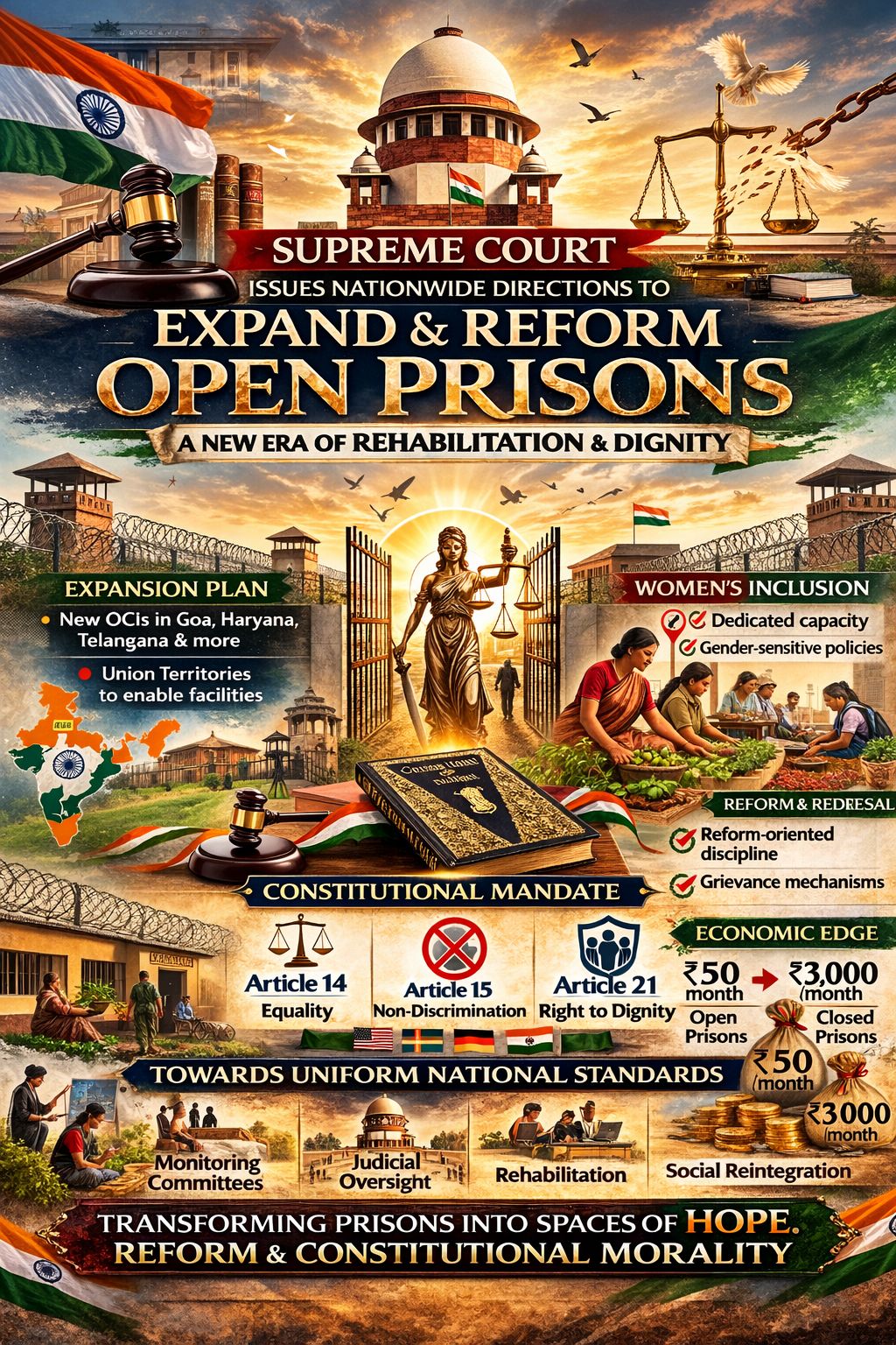 Expanding Open Prisons in India
