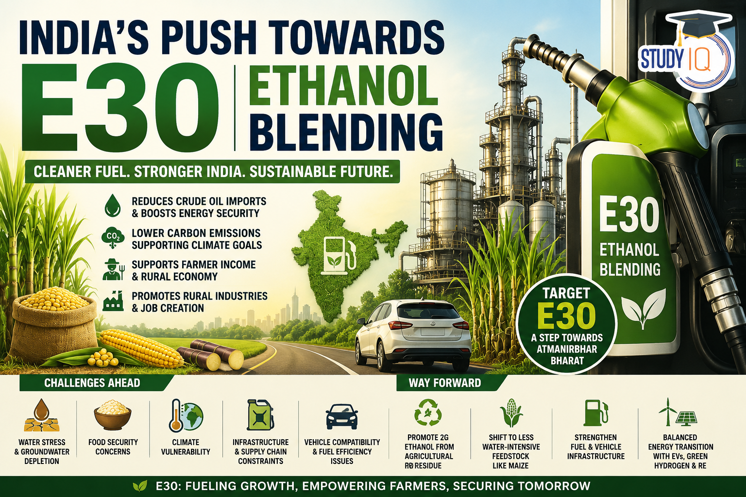 India’s Push Towards E30 Ethanol Blending