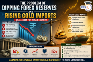 Problem of Dipping Forex Reserves and Rising Gold Imports in India Explained