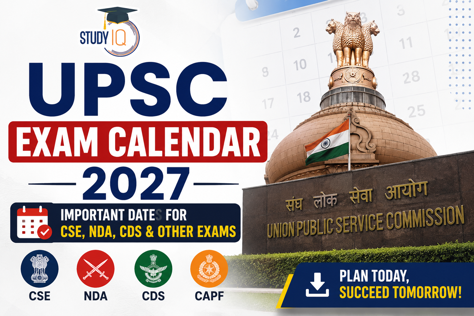 UPSC Exam Calendar 2027