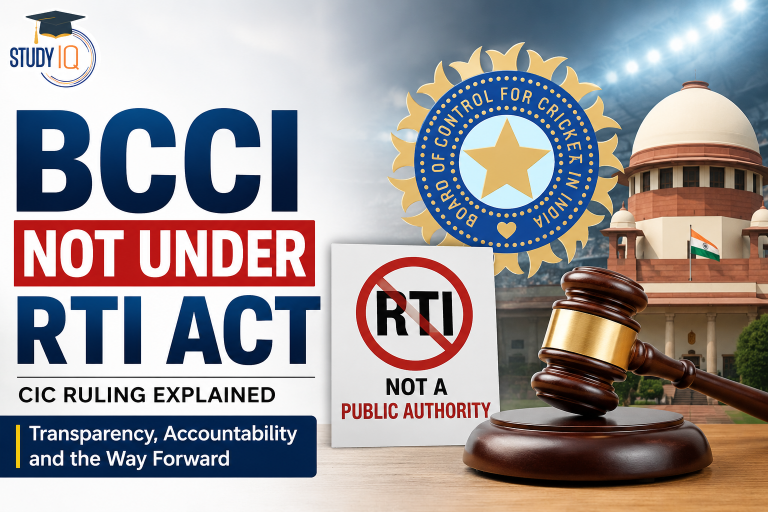 BCCI Not Under RTI Act