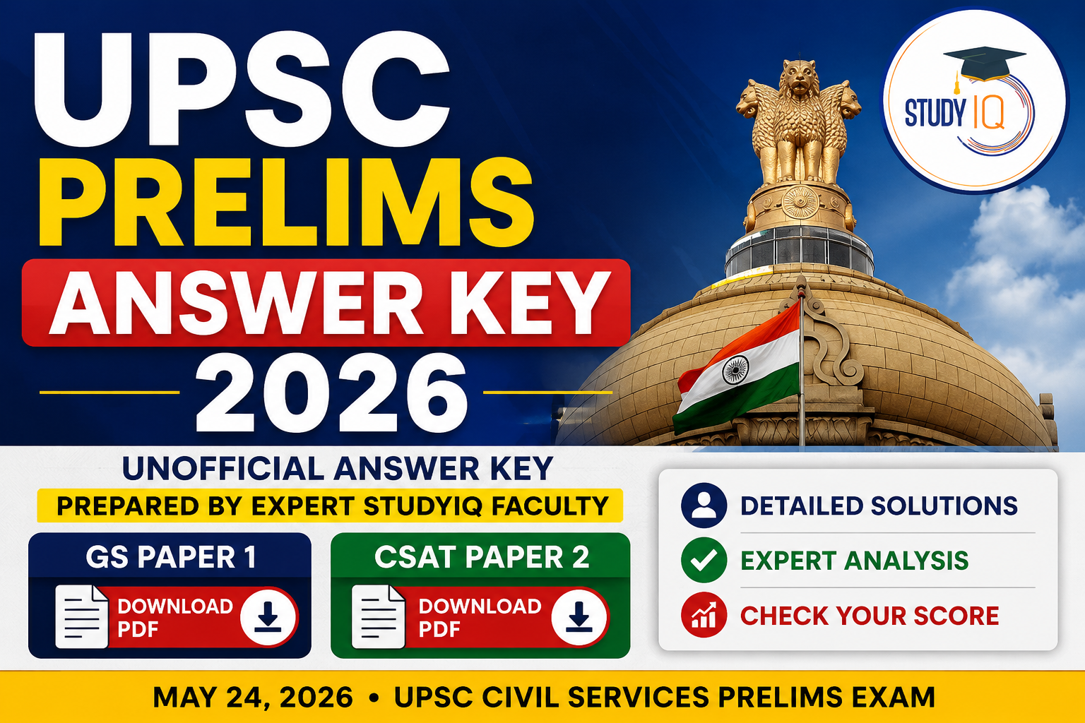 UPSC Prelims Answer Key 2026