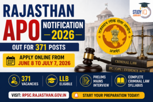 Rajasthan APO Notification 2026