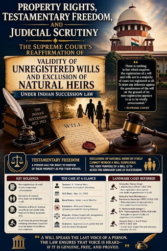 Supreme Court Upholds Validity of Unregistered Wills: Natural Heirs Can Be Excluded, Rules SC_3.1
