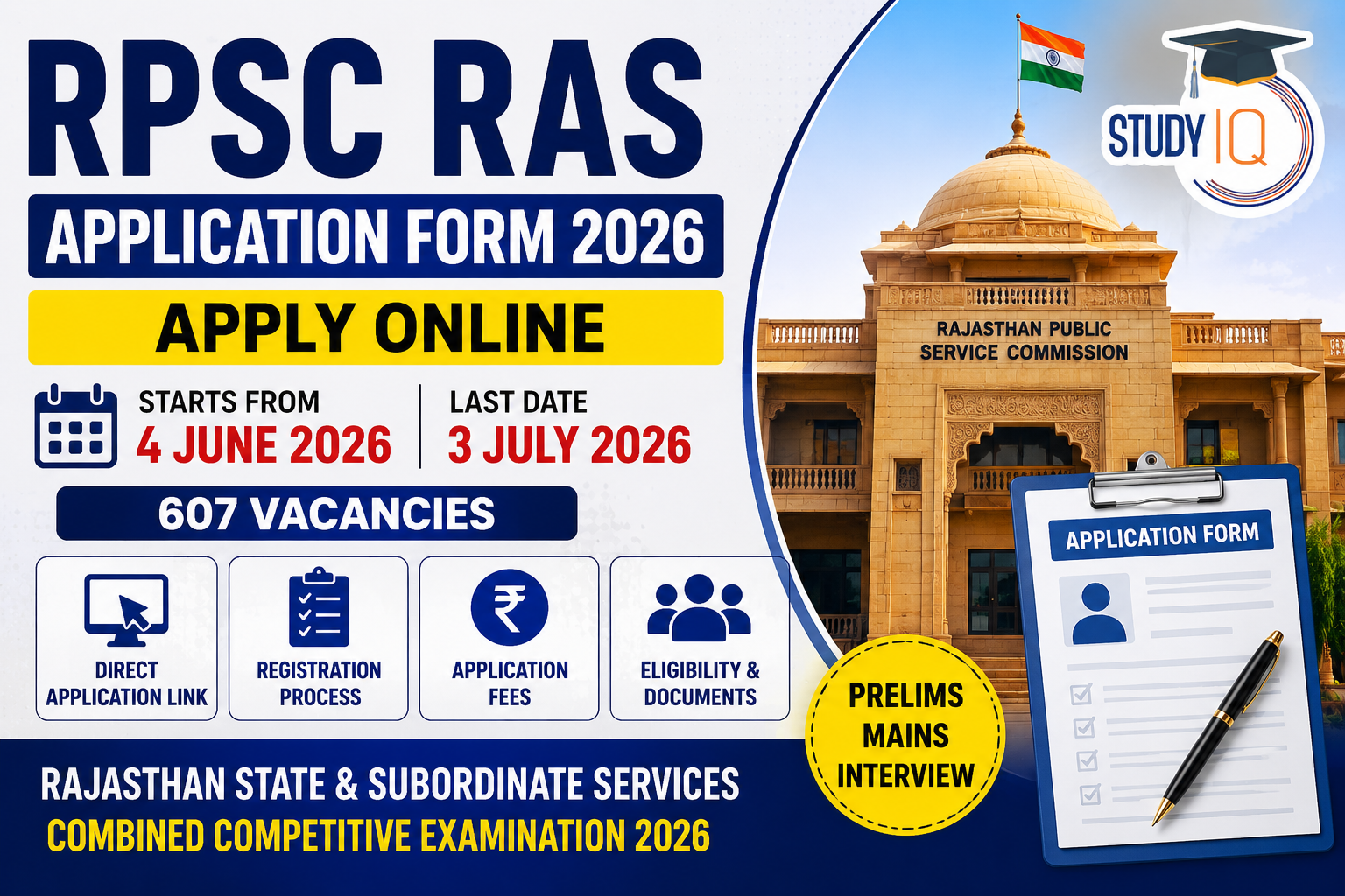 RPSC RAS Apply Online 2026