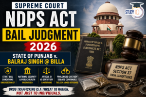 NDPS Act Bail Judgment 2026