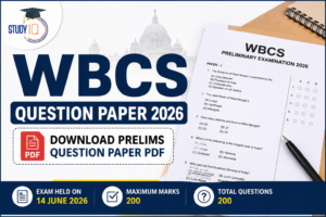WBCS Question Paper 2026
