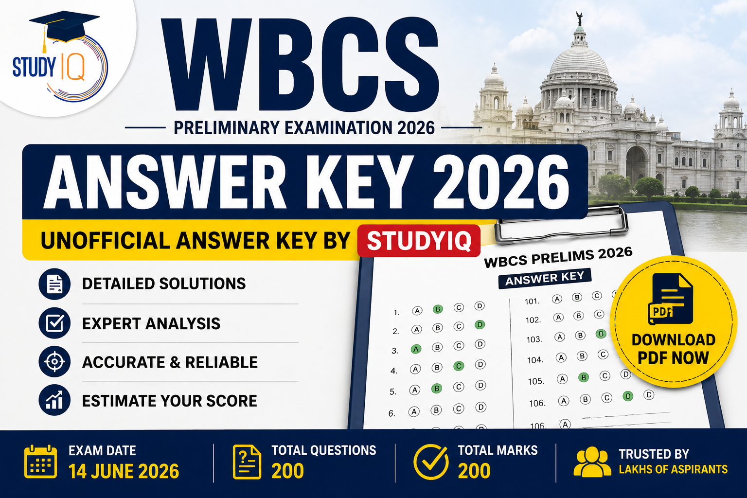 WBCS Answer Key 2026