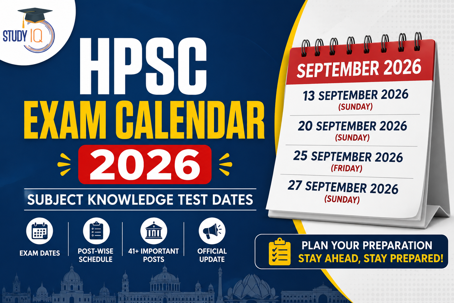 HPSC Exam Calendar 2026