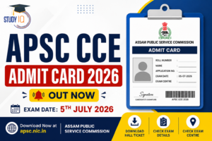 APSC CCE Admit Card 2026