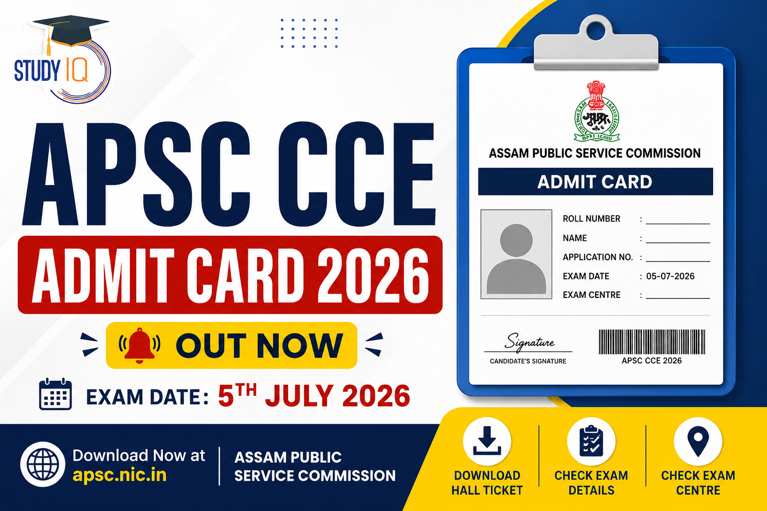 APSC CCE Admit Card 2026