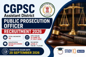 CGPSC Assistant District Public Prosecution Officer Recruitment 2026
