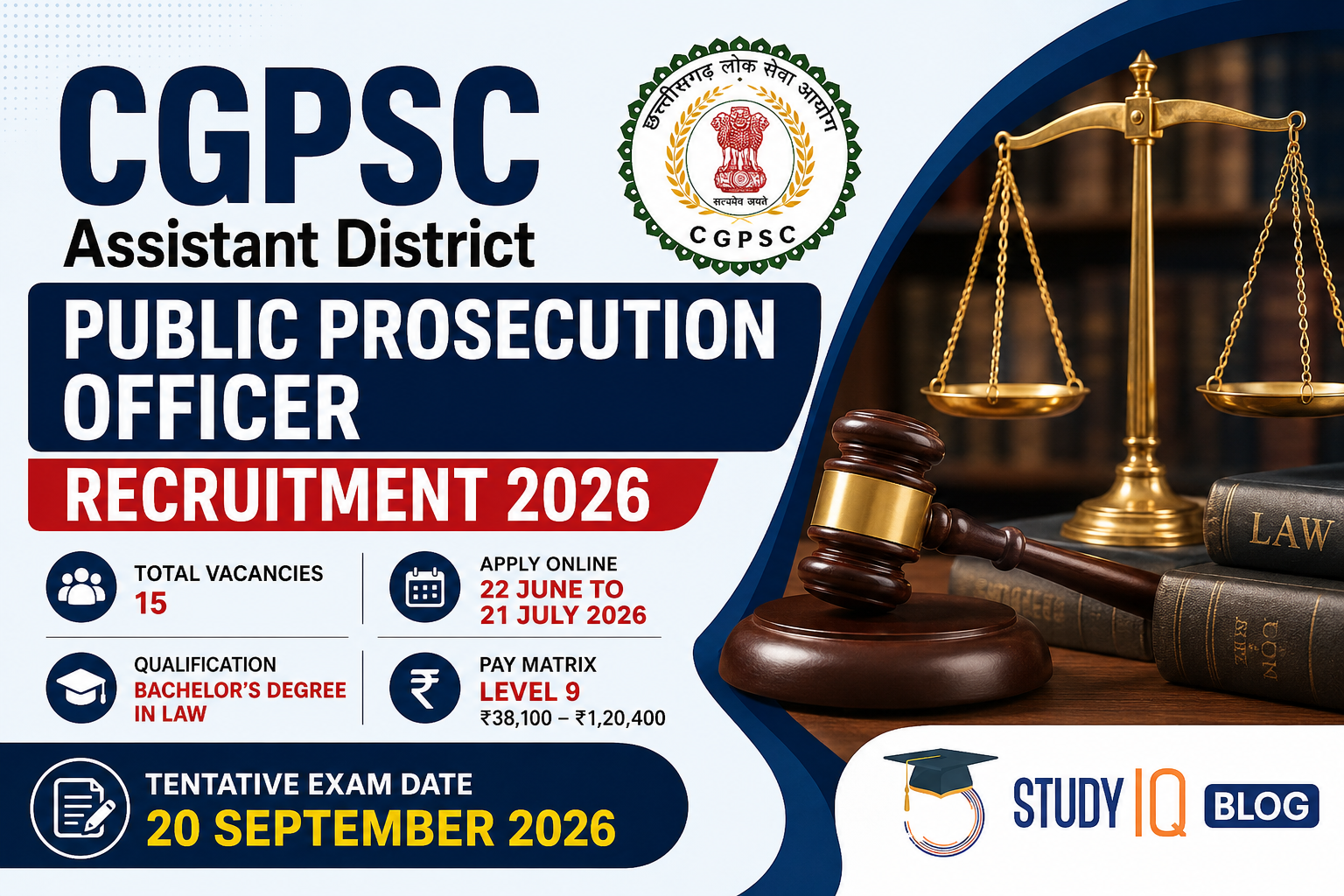 CGPSC Assistant District Public Prosecution Officer Recruitment 2026