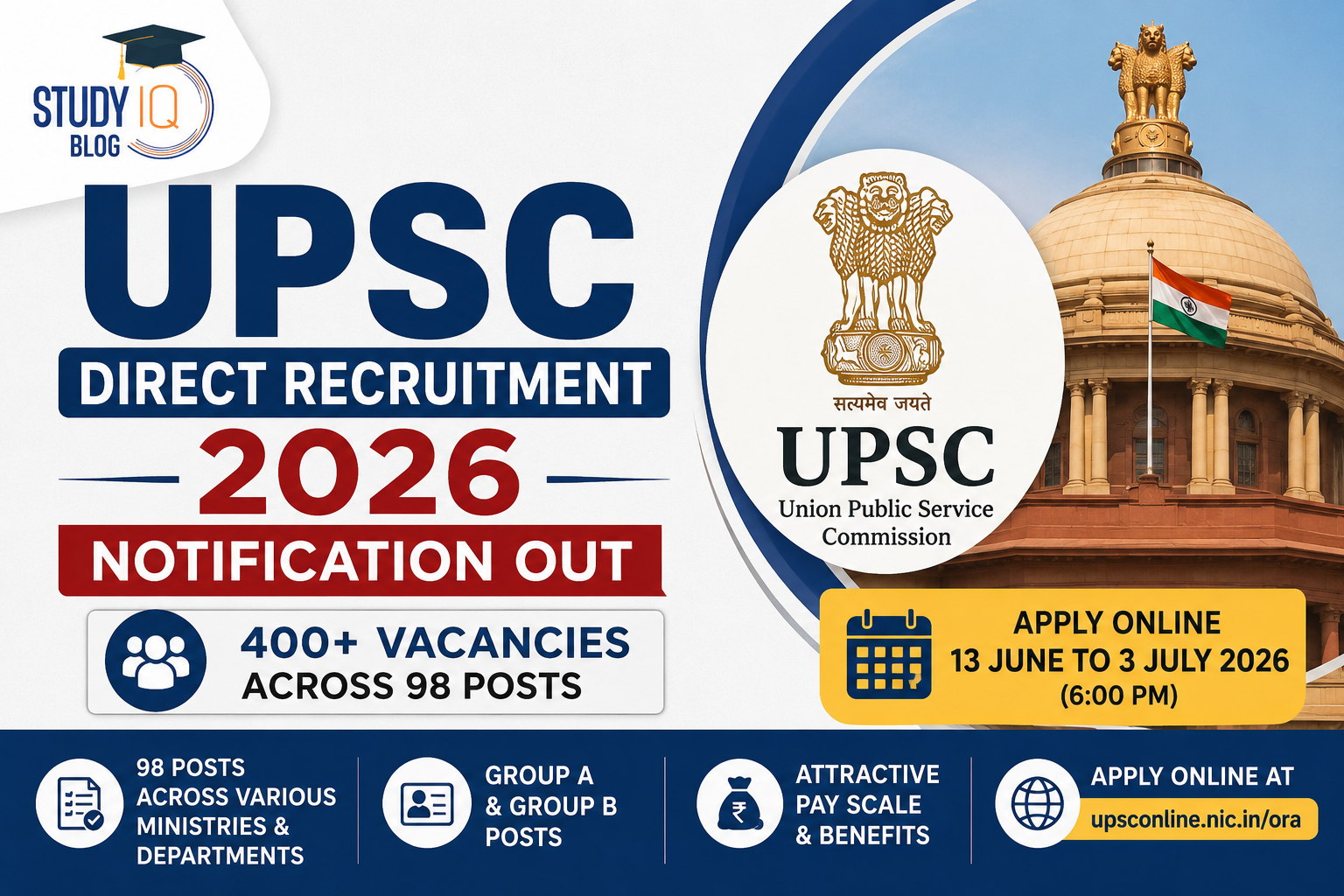 UPSC Direct Recruitment 2026 Notification