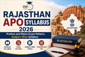 Rajasthan APO Syllabus 2026