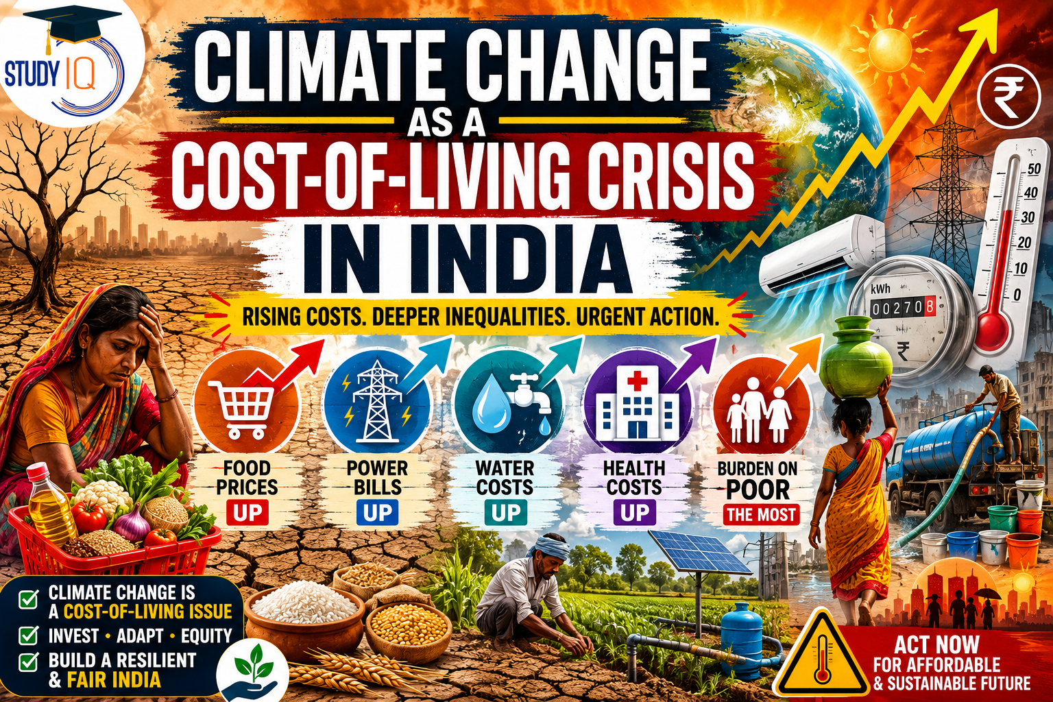 Climate Change as a Cost-of-Living Crisis in India