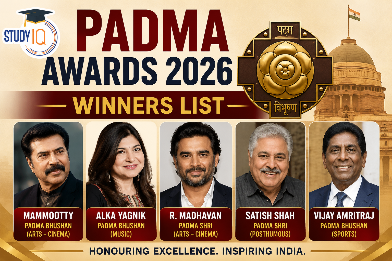 Padma Awards 2026 Winners List