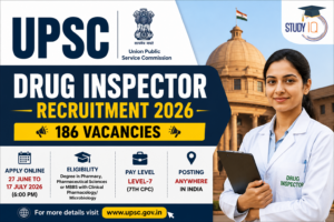 UPSC Drug Inspector Recruitment 2026