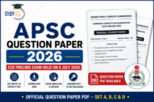 APSC Question Paper 2026
