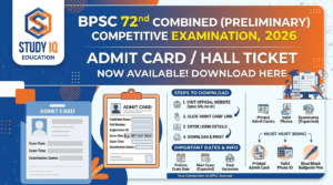 BPSC 72nd Admit Card 2026