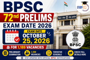 BPSC 72nd Prelims Exam Date 2026