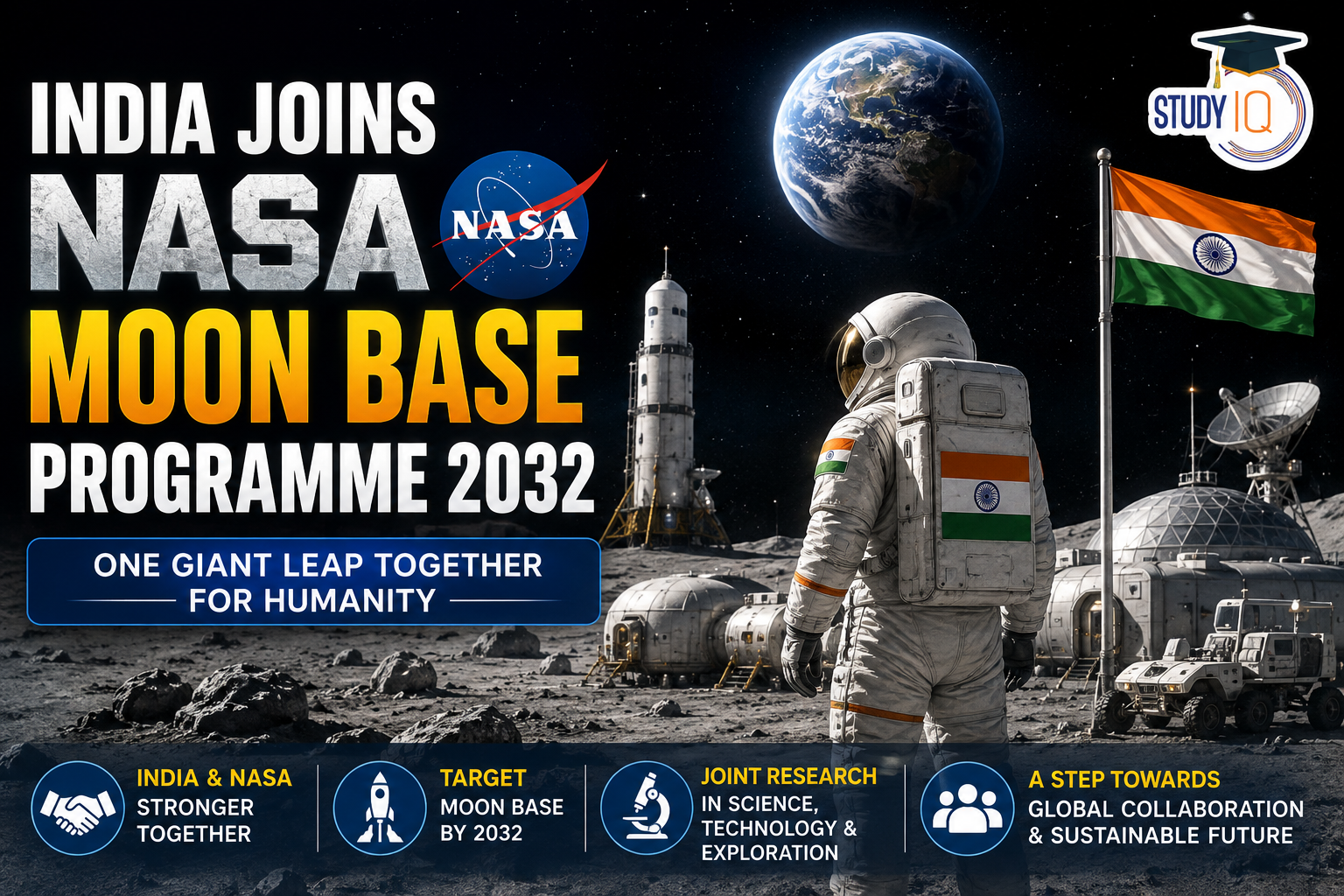 India Joins NASA Moon Base Programme 2032