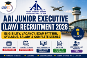 AAI Junior Executive (Law) Recruitment 2026