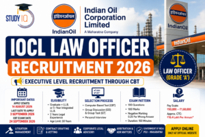 IOCL Law Officer Recruitment 2026