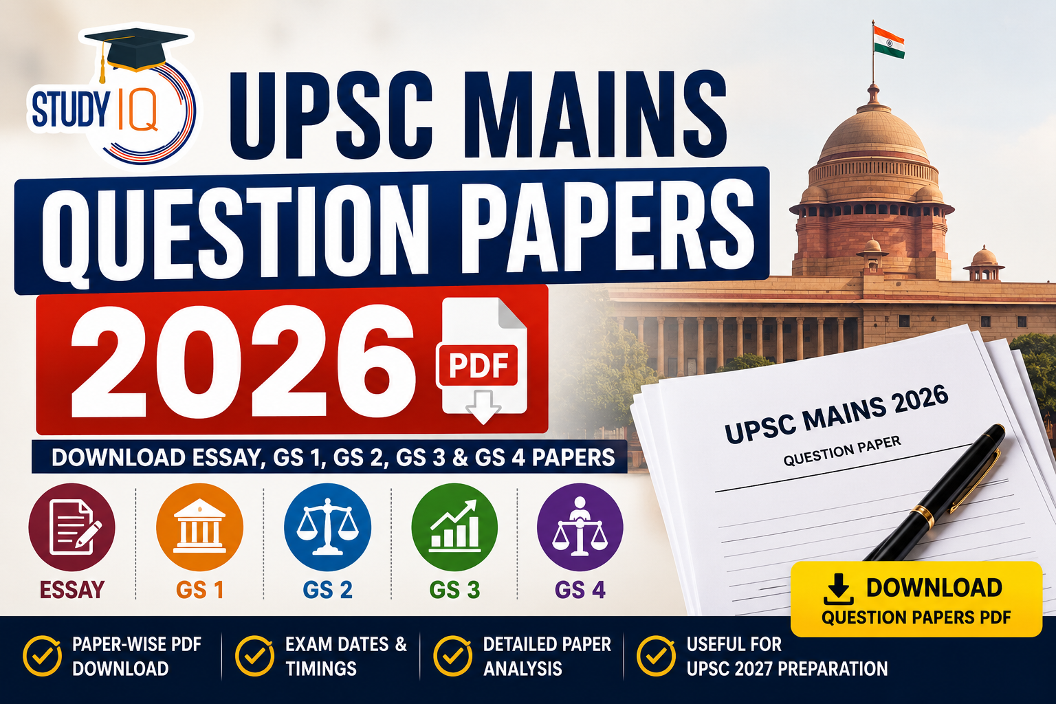 UPSC Mains 2026 Question Papers