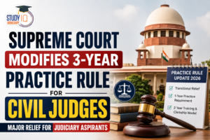 Supreme Court Modifies 3-Year Practice Rule for Civil Judges: Major Relief for Judiciary Aspirants