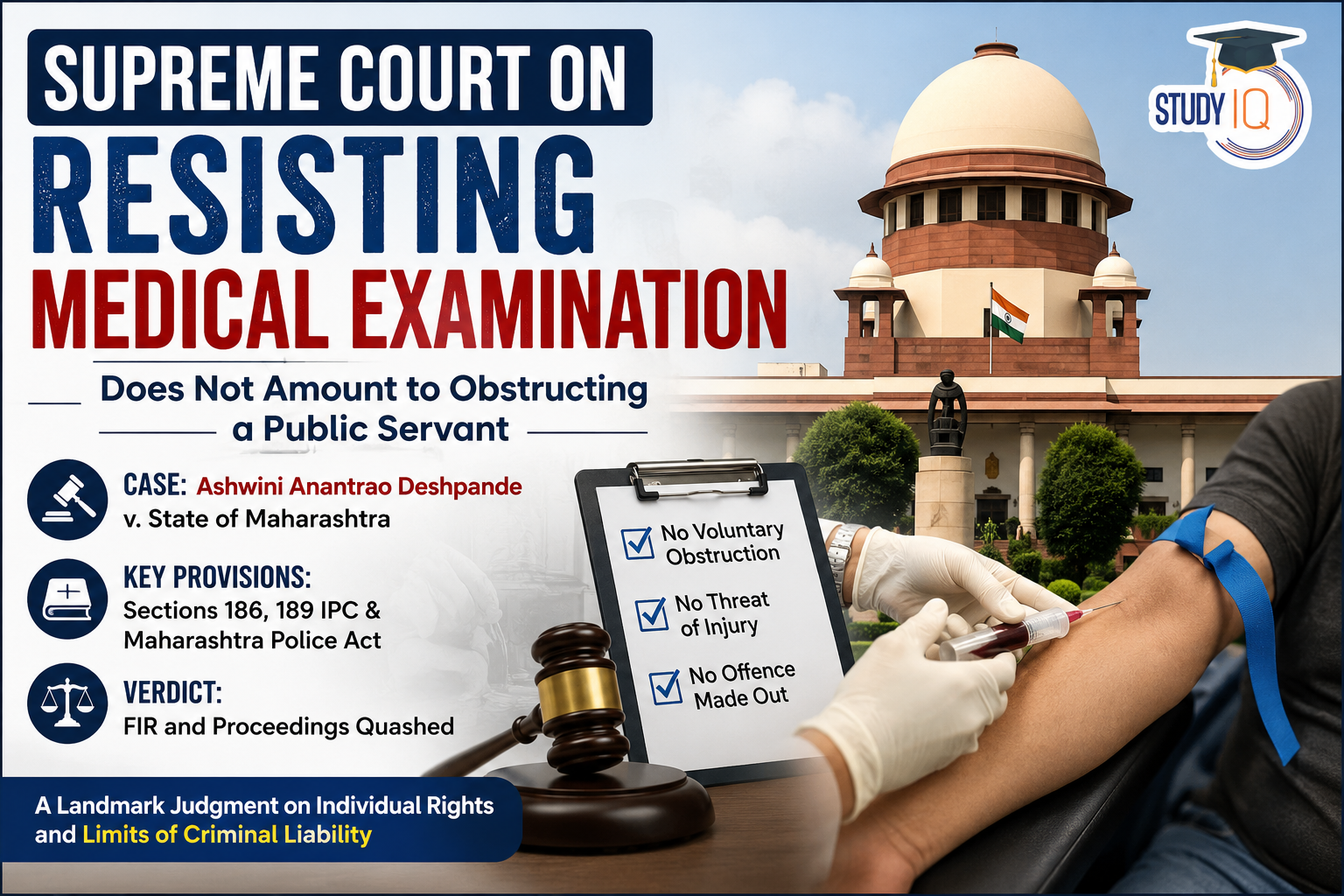 Supreme Court on Resisting Medical Examination