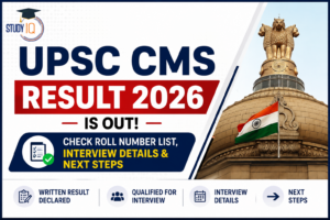 UPSC CMS Result 2026