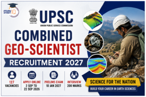 UPSC Combined Geo-Scientist Recruitment 2027