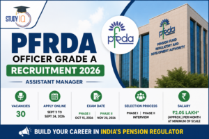 PFRDA Officer Grade A Recruitment 2026