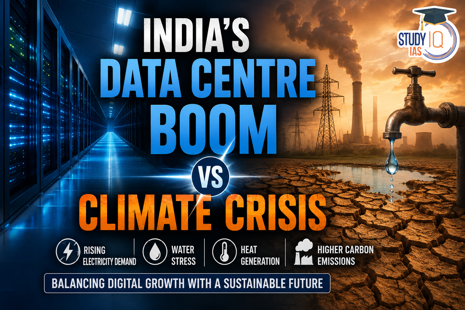 India’s Data Centre Boom vs Climate Crisis