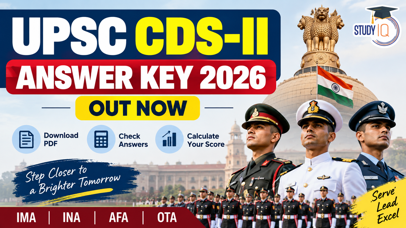 UPSC CDS-II Answer Key 2026
