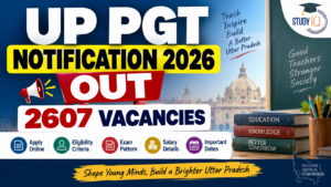 UP PGT Notification 2026