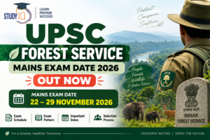 UPSC Forest Service Mains Exam Date 2026