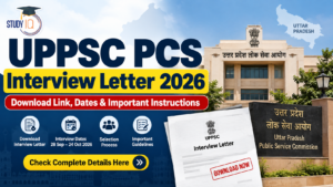 UPPSC PCS Interview Letter 2026
